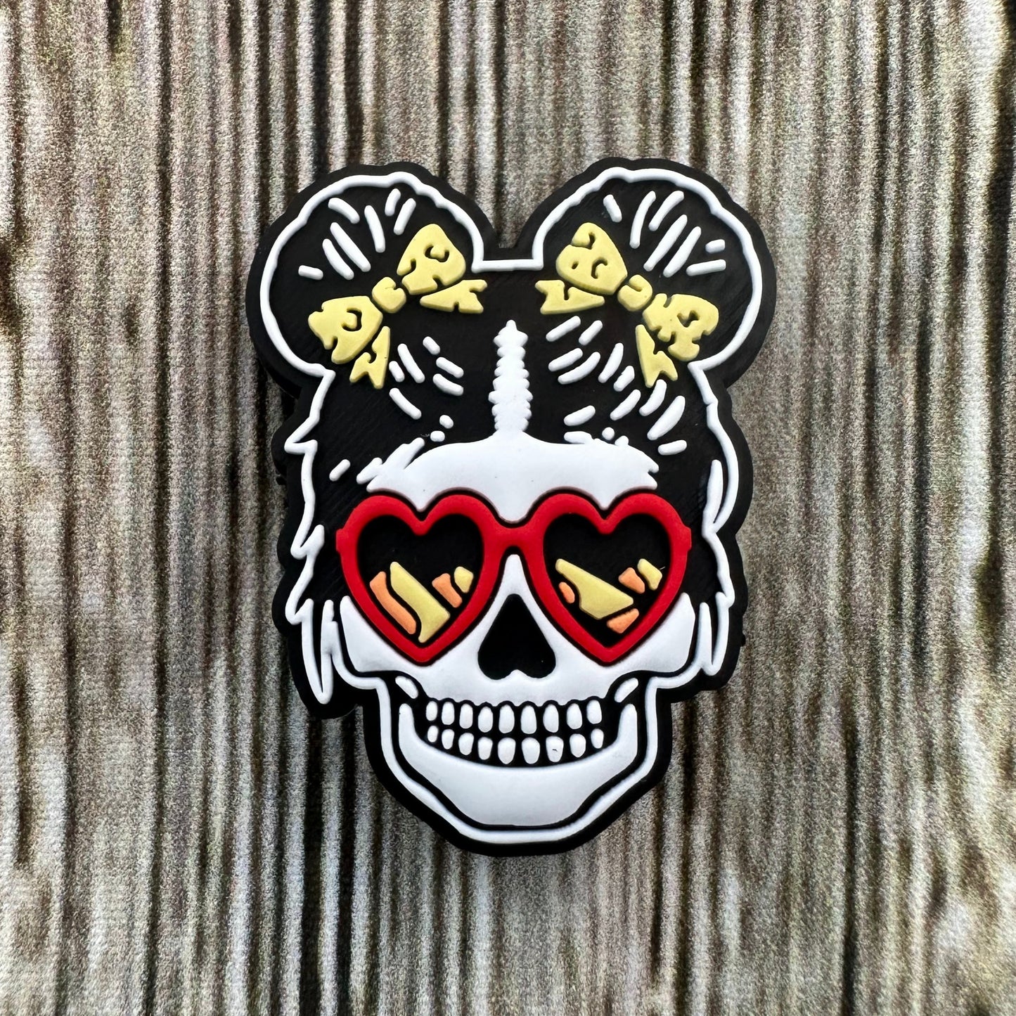 Croc Charms - Girl skull leopard - Jibbitz