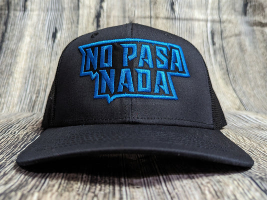 No Pasa Nada Blue - Snapback Mesh Hat - Curved Bill