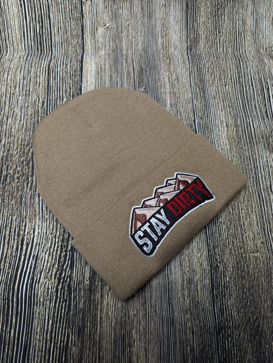 Stay Dirty Beanie Tan