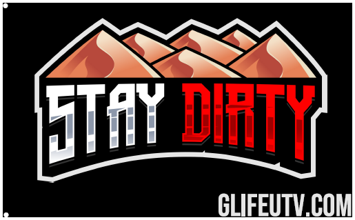 Stay Dirty with Dunes - Whip Flag 12"x18"