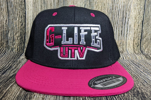 G Life UTV - Black/Pink Snapback Hat