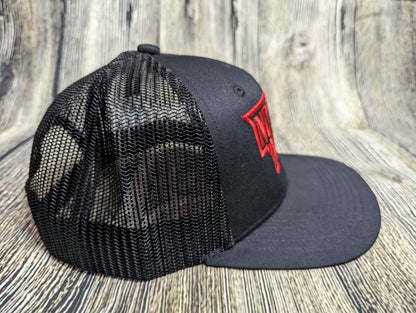 No Pasa Nada Red - Snapback Mesh Hat - Curved Bill