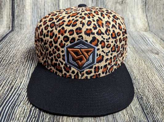 SD Logo - Leopard Print Snapback Hat V2