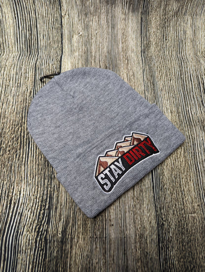 Stay Dirty Beanie Heather Gray