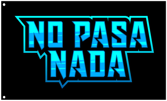 No Pasa Nada (Blue) - Whip Flag 2'x3'