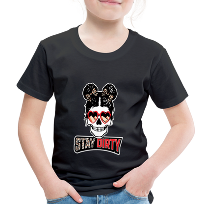 Girls Skull - Stay Dirty - Toddler & Youth Shirt