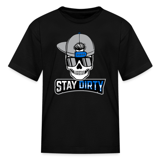 Boys Skull - Stay Dirty - Toddler & Youth Shirt