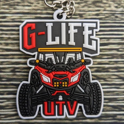 G Life UTV - Key Chain - Can am X3 - Red