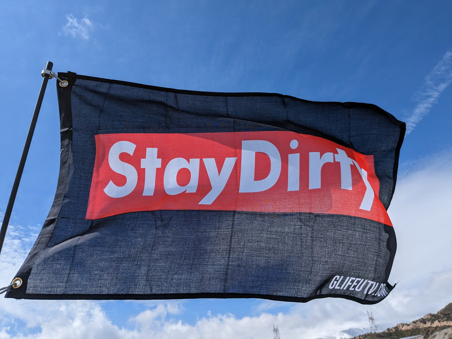 Stay Dirty Whip Flag 2'x3'